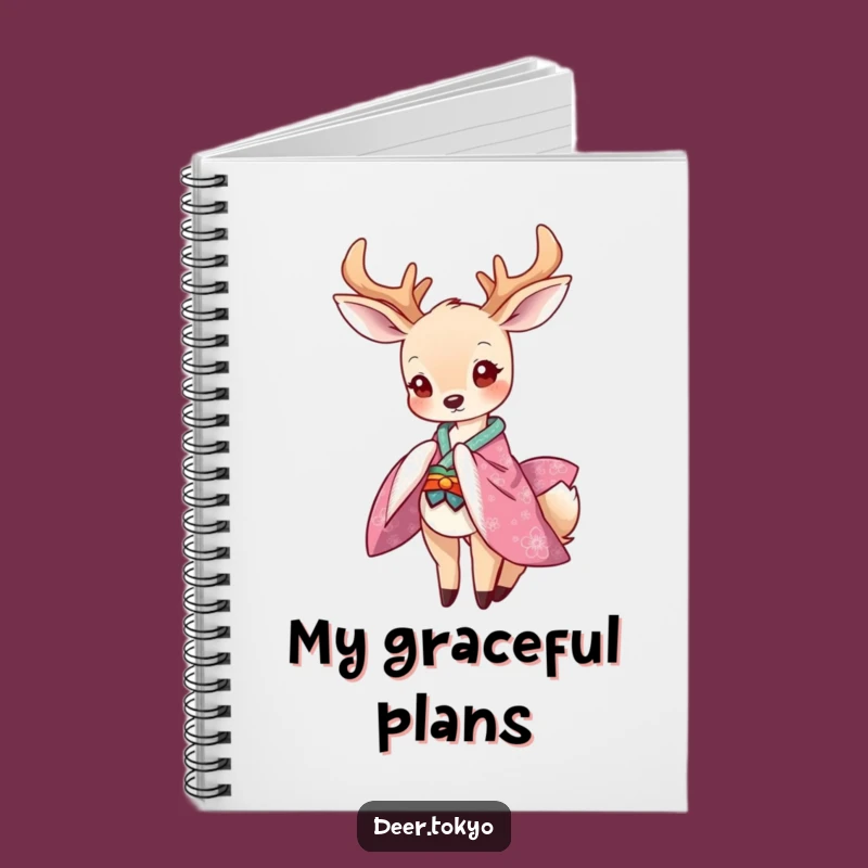 Deer Kimono Notebook: Funny Journal for Elegant Ideas!