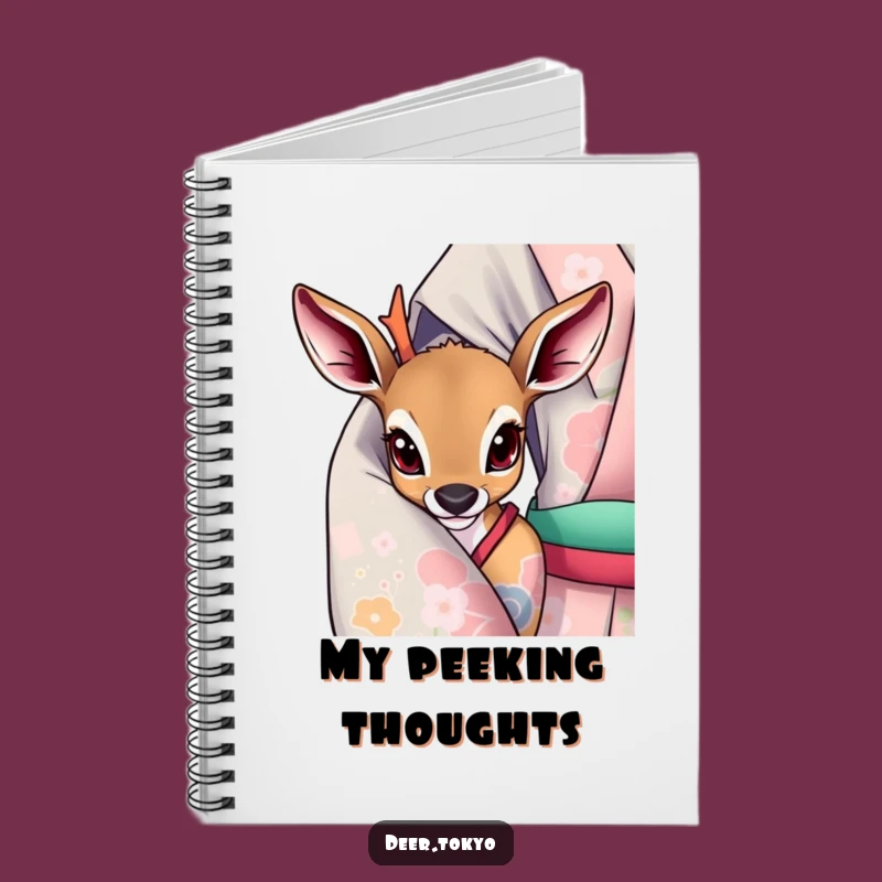 Curious Deer Kimono Notebook: Jot Down Ideas with Whimsical Flair