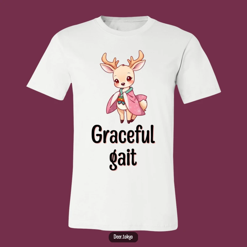 Deer Kimono Tee: Wear Your Playful Grace Boldly!