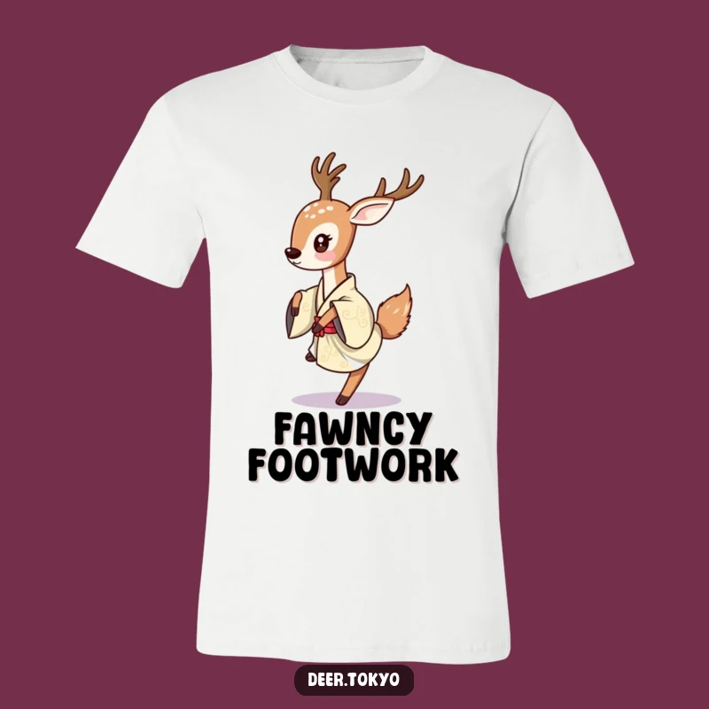 Joyful Deer Kimono T-Shirt: Express Your Moves with Artistic Flair